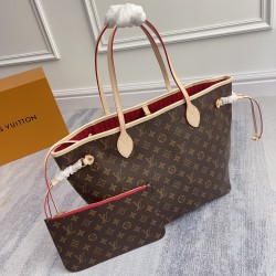 P280 Exclusive customized real dynamic size change chip Top Original Enhanced M40995 Flower Apricot M41177 Flower Red M41178 Old Flower Rose M50366 Flower Pink N41358 Non-Red N41603 Non-Pink N41631 White Apricot N41605 White Pink NEVERFULL Medium Handbag 