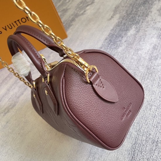 P500 Exclusive Customized Actual Top Original Dynamic 163c01 Chip M25929 Wine Red Top Original Individual Background Actual This Speedy Bandoulire 20 handbag is designed to be smart and stylish, so you can carry your daily needs with you in smooth Monogra