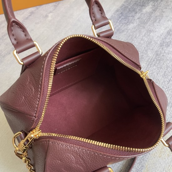 P500 Exclusive Customized Actual Top Original Dynamic 163c01 Chip M25929 Wine Red Top Original Individual Background Actual This Speedy Bandoulire 20 handbag is designed to be smart and stylish, so you can carry your daily needs with you in smooth Monogra
