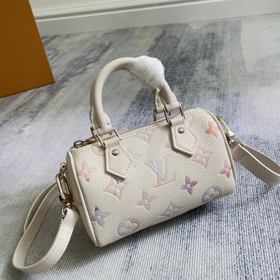 P380 EXCLUSIVE CUSTOMIZED FILE TOP ORIGINAL ENHANCED M25591 Gradient 163c01 ChipThe Nano Speedy bag is dipped in a muted, dreamy color for the new season and can easily brighten up any lookClassic Monogram Empreinte Leather with metal hardwareEmployee's l