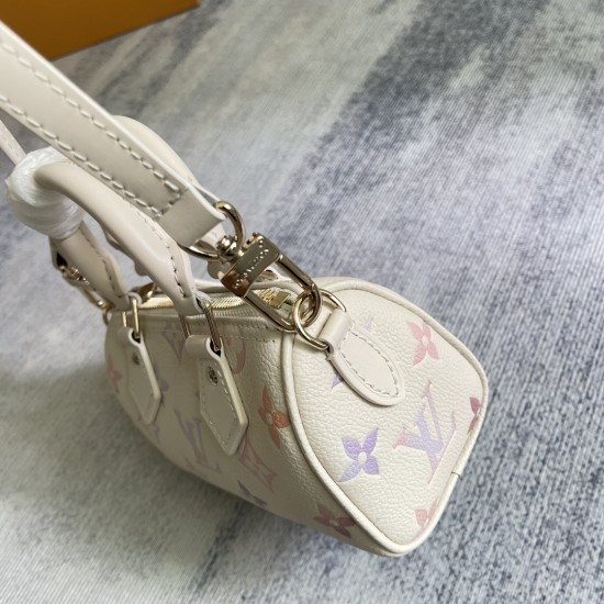 P380 EXCLUSIVE CUSTOMIZED FILE TOP ORIGINAL ENHANCED M25591 Gradient 163c01 ChipThe Nano Speedy bag is dipped in a muted, dreamy color for the new season and can easily brighten up any lookClassic Monogram Empreinte Leather with metal hardwareEmployee's l