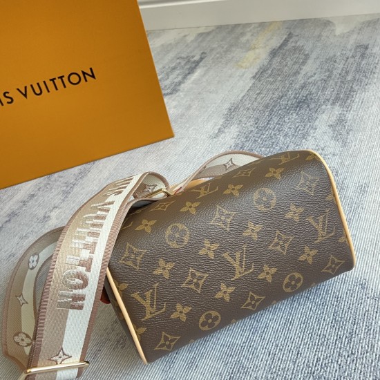 P320 Exclusive Customized Real Photo Dynamic Chip Top Original Reinforced M46222 Vintage This Speedy Bandoulire 20 handbag features Monogram canvas cowhide trimmings and fabric lining in a sleek size to continue the classic design of Louis Vuitton's Speed