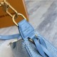 P380 Haiyuan foreign single Unique real home shot half steel MB163c chip version original leather this Speedy18Bandoulire handbag model M00204 denim material A grade hardware imported original canvas size 371556cM
