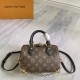 P410EXCLUSIVE CUSTOMIZED ACTUAL TOP ORIGINAL REINFORCED VARIANT CHIP M13146Speedy Trunk handbag reimagines a classic design with a bold concept for Louis Vuitton's Cruise 2025 showMonogram canvas with Monogram Reverse trim showcases Nicolas Ghesquire's si