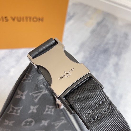 P290 Exclusive customized real photo dynamic code chip Top Original Enhanced Edition M46035 Black Flower New Edition This Discovery Waistcoat made of Monogram Eclipse canvas combines casual chic and modern functionality with ergonomic styling and adjustab