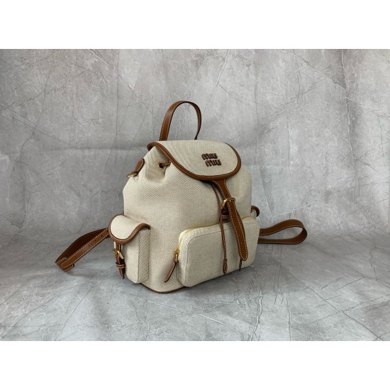 P7605BZ042 Canvas and the original imported calf leather perfect match thick wear linen blend lining using casual style design style fashion simple high-level and then fused with exquisite handmade craftsmanship to add a number of pockets storage shoulder