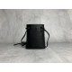 p4805NF460 black new mini bucket bag made of top imported lambskin leather is super soft and cost-effective can manage a variety of styles very playful and cute can be shoulder crossbody handheld shoulder shape varied bag is small but very able to load si