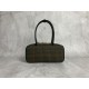 p6505BB147 plaid green Miu new bird's-eye bowling ball using new wool fabrics with high-grade plain calf leather bold and innovative design perfectly interprets the Miu eclectic style dashing casual and tolerant attitude towards life this bag is cool fram