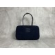 p8005BB117 corduroy blue MiuMiu new corduroy briefcase fashion and classic fusion of sophisticated casual lazy corduroy fabric with calfskin leather texture is soft and durable than the all-leather model is lighter and more versatile color both appearance