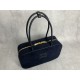 p8005BB117 corduroy blue MiuMiu new corduroy briefcase fashion and classic fusion of sophisticated casual lazy corduroy fabric with calfskin leather texture is soft and durable than the all-leather model is lighter and more versatile color both appearance
