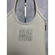 p6305BA281 white miu new mini tote bag new size compact cute adaptable high fashion chic and versatile details exquisite exquisite classic embossed letters logo add a distinctive style and recognition continue Miu retro style casual and unrestrained with 