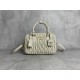 p9205BB124 M new large 5BB124MiuMiu new too pretty bowling handbags imported lambskin classic brand iconic Matelasse texture embroidery retro frosted hardware to retain the due sense of playfulness the bag type overall stiff and shaped full of personality