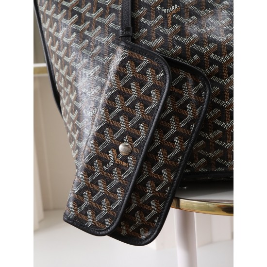 Premium quality original material p650 reversible anjou double-sided support oversized imported version of the first layer of calf leather customized goyardine rain dew cotton and linen version of the symmetrical pattern high sense of whatever color on th