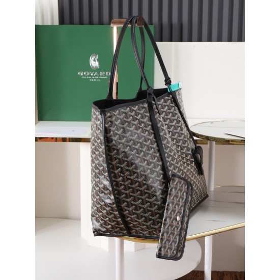 Premium quality original material p650 reversible anjou double-sided support oversized imported version of the first layer of calf leather customized goyardine rain dew cotton and linen version of the symmetrical pattern high sense of whatever color on th