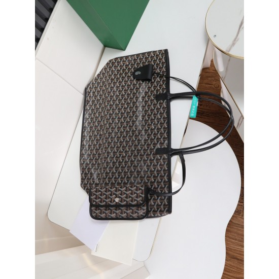 Premium quality original material p650 reversible anjou double-sided support oversized imported version of the first layer of calf leather customized goyardine rain dew cotton and linen version of the symmetrical pattern high sense of whatever color on th