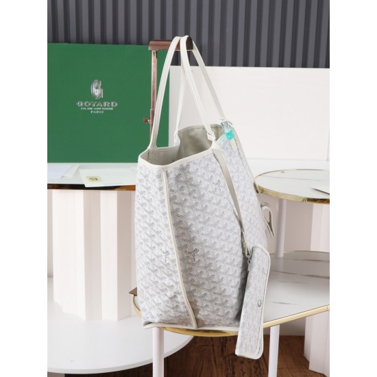 Premium quality original material p650 reversible anjou double-sided tray oversized imported version of the first layer of calf leather customized goyardine rain dew cotton and linen version of the symmetrical pattern high sense of whatever color on the b