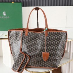 Extraordinary quality original material p650 reversible anjou double-sided support oversized imported version of the first layer of calf leather custom goyardine rain dew cotton and linen version of the symmetrical pattern high sense of whatever color on 