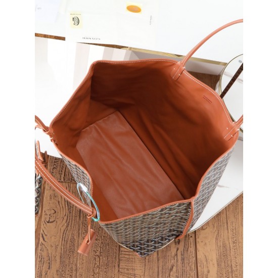 Extraordinary quality original material p650 reversible anjou double-sided support oversized imported version of the first layer of calf leather custom goyardine rain dew cotton and linen version of the symmetrical pattern high sense of whatever color on 