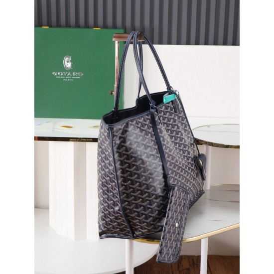 Extraordinary quality original material p650 reversible anjou double-sided support oversized imported version of the first layer of calf leather custom goyardine rain rainbow cotton and linen version of the symmetrical pattern senior sense of whatever col