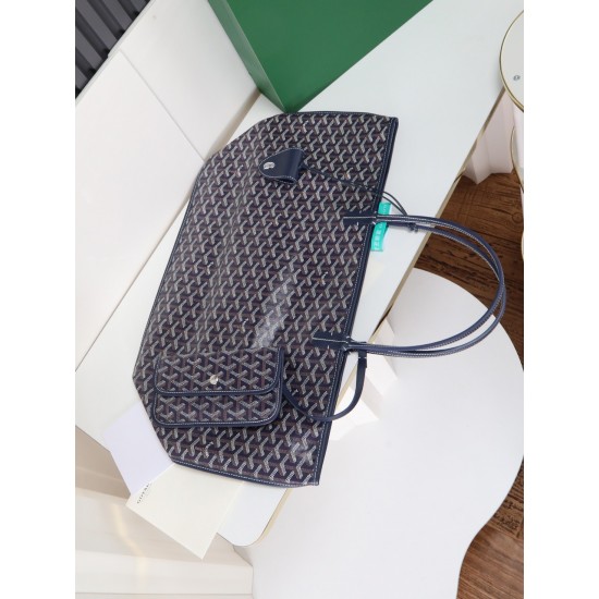 Extraordinary quality original material p650 reversible anjou double-sided support oversized imported version of the first layer of calf leather custom goyardine rain rainbow cotton and linen version of the symmetrical pattern senior sense of whatever col