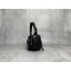 P8805BC146 black M this year's most special style biker bag using top imported lambskin leather soft cotton satin lining multi-pocket design blurring the boundaries of functionality and decorative personality distinctive can manage a variety of styles can