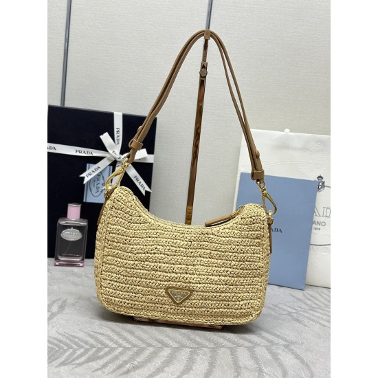 F670 with the counter version of the full set of packaging exclusive customized straw three-dimensional embroidery arrived Hobo1BC204 this Hobo hand-woven design is fantastic three-dimensional hand-woven font can be hand-carried armpit bag shoulder strap 