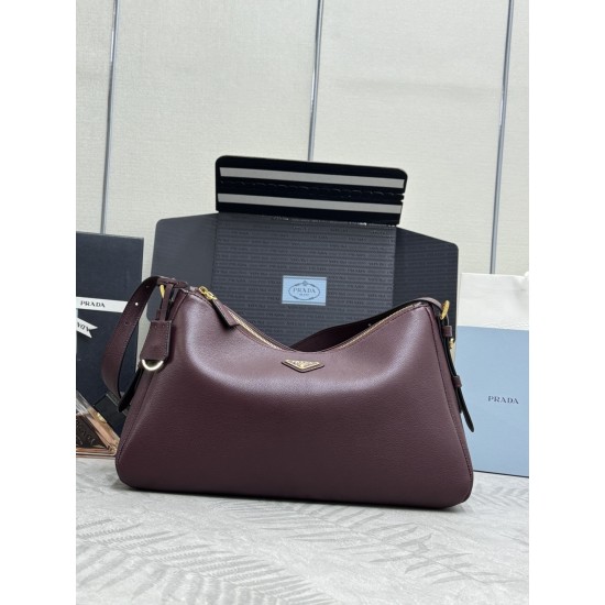 Large 39cm Bordeaux Red