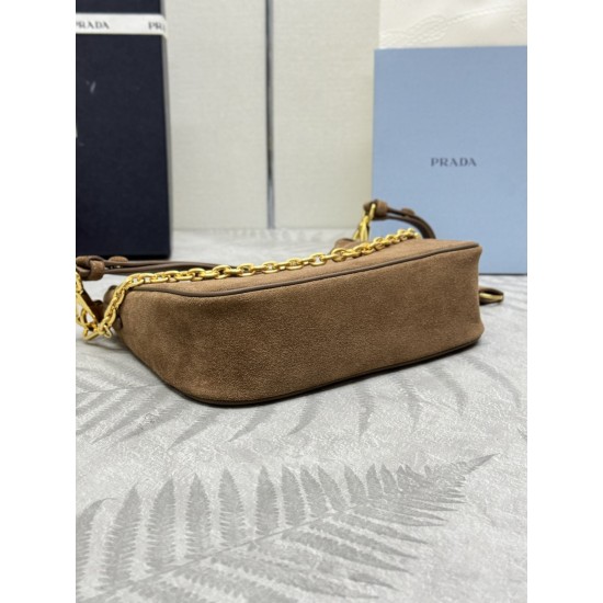 F500 with counter counter version of the full set of packaging exclusive customized suede suede Hobo 1BC204 hand carry armpit bag crossbody bag this Hobo hand carry armpit bag crossbody bag is very strong function of a bag of three too perfect using impor