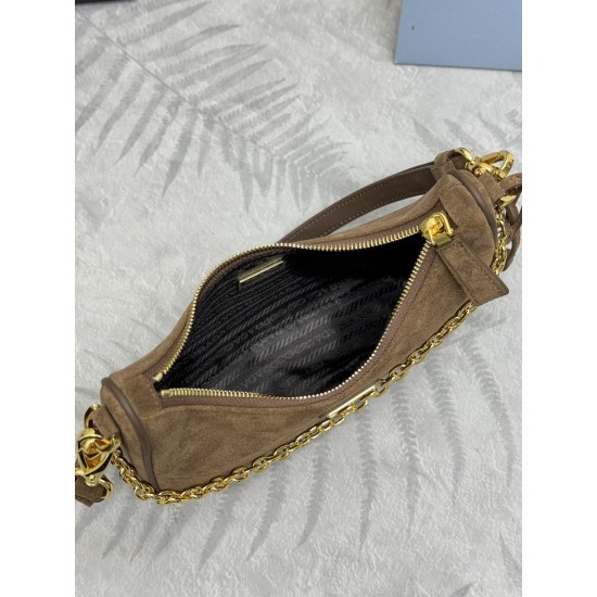 F500 with counter counter version of the full set of packaging exclusive customized suede suede Hobo 1BC204 hand carry armpit bag crossbody bag this Hobo hand carry armpit bag crossbody bag is very strong function of a bag of three too perfect using impor