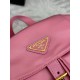 F470 with a full set of the right version of the counter packaging exclusive custom new small backpack 1BZ677 pink gold buckle This nylon backpack is part of Prad's traditional design highlighting the brand's important qualities innovative materials luxur