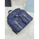 F470 with a full set of the right version of the counter packaging exclusive custom new small backpack 1BZ677 blue gold buckle This nylon backpack is part of Prad's traditional design highlighting the brand's important qualities innovative materials luxur