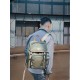 Green backpack model picture