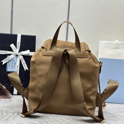 F470 with a full set of matching counter packsExclusive order Gold Buckle Classic Backpack 1BZ677 Gold HardwareThis practical and innovative backpack is made of imported nylon fabricAdjustable shoulder straps and woven carry handlesRemovable ReEdition lea