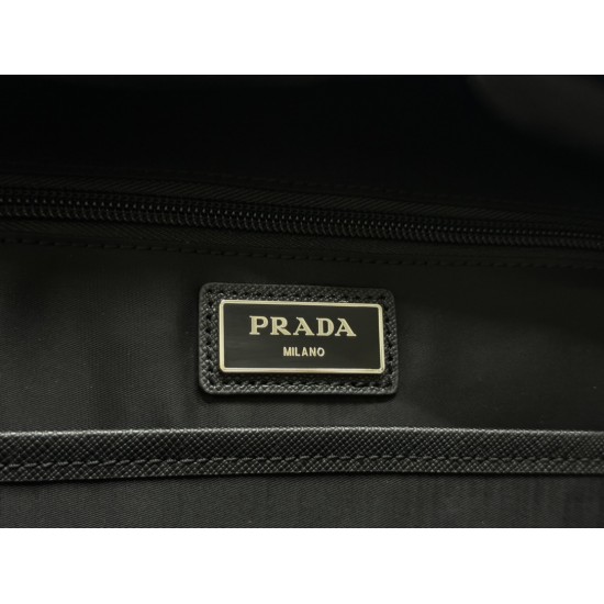 F500 classic explosive models shoulders backpack 2020 shoulders backpack new version 2VZ066 made of imported Saffiano leather material and imported nylon fabric adjustable nylon shoulder straps brushed metal accessories this nylon backpack multiple pocket