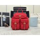 F470 with a full set of the right version of the counter packaging exclusive custom new small backpack 1BZ677 red gold buckle This nylon backpack is part of Prad's traditional design highlights the brand's important qualities innovative materials luxury p