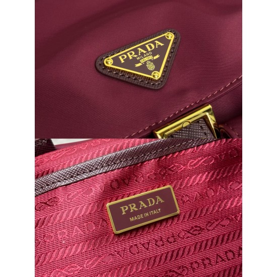 F470 with a full set of matching counter packsExclusive order Gold Buckle Classic Backpack 1BZ677 Gold HardwareThis practical and innovative backpack is made of imported nylon fabricAdjustable shoulder straps and woven carry handlesRemovable ReEdition lea