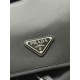 F570Prada new parachute backpack triangular enamel nameplate logo adjustable nylon shoulder straps Model 2VZ135 imported parachute fabric imported white steel hardware accessories this sporty style parachute backpack front and sides are equipped with util