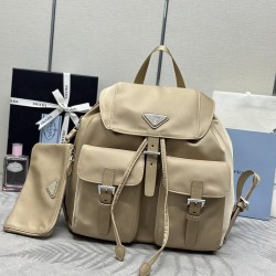 1BZ811 Large Shoulder Bag Milk Tea Back in Stock