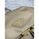F470 with a full set of the right version of the counter packaging exclusive custom new small backpack 1BZ677 apricot gold buckle This nylon backpack is part of Prad's traditional design highlights the brand's important qualities innovative materials luxu