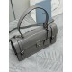 F78025SS spring and summer new purple gray pen holder bag 1BN026 small arrived this leather handbag inspired by the strong formal briefcase texture delicate glossy with a new attitude to reinterpretation of the classic office style silhouette using delica