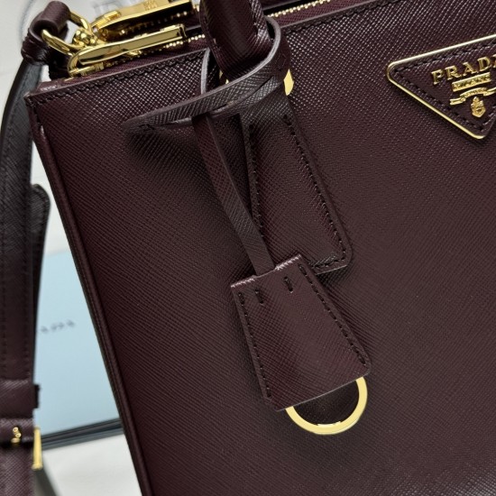 P680 top quality original P home super pop killer bag original quality Saffiano leather leather double carry handles removable adjustable leather shoulder strap gold plated hardware triangular shaped leather with metal engraved logo side snap closure two 