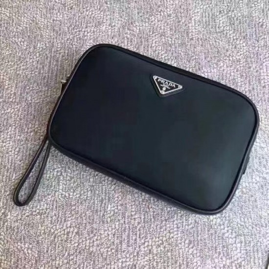 180 explosive handbag 2NE035 triangle adopted imported nylon material cross grain cowhide polished steel hardware removable tote strap back zipper compartments more capacity space 208 OEM code high-end atmospheric men's favorite length 24 x height 16 x bo