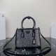 P730 top original 2023 new full star killer bag 1BA896 this mini satin handbags covered with different sizes of sparkling imported crystals to create outlined simple and exquisite lines of the body of the bag decorated with satin triangular lettering logo