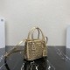 Top Original 2023 Spring/Summer New Starry Night Mini Killer Bag 1BA906 Dazzling crystals of different sizes glitter on this Prada Galleria bag to start a gorgeous party as if you were in the world of jewelry Charming design reflects Prada's centuries-old