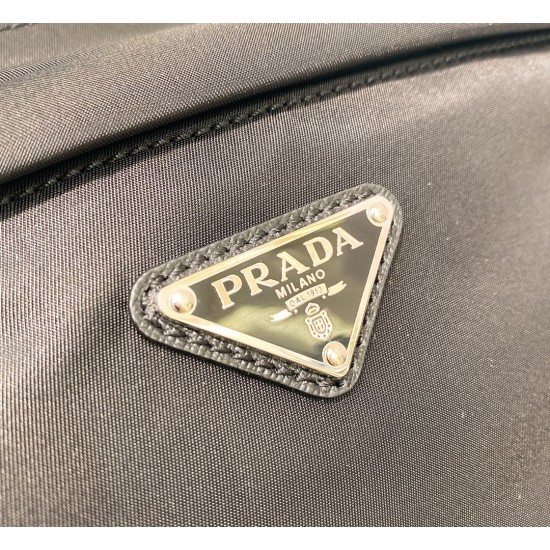 P160 new first new 2NH007 nylon clutch envelope bag imported Saffiano cross grain cowhide waterproof parachute nylon classic triangle label built-in card slot capacity super large with full leather wristlet men and women can be used in unisex handbags fas