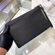 P160 new first new 2NH007 nylon clutch envelope bag imported Saffiano cross grain cowhide waterproof parachute nylon classic triangle label built-in card slot capacity super large with full leather wristlet men and women can be used in unisex handbags fas