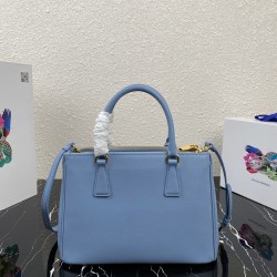 P680 P's Small Super Pop Killer Bag Original Quality Saffiano Leather Leather Double Carry Handle Removable Adjustable Leather Shoulder Strap Gold-Plated Fittings Metal Engraved Logo on Triangle Leather Side Snap Button Closure Two Zippered Exterior Pocke