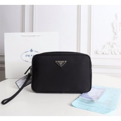 180 explosive handbag 2NE035 triangle adopted imported nylon material cross grain cowhide polished steel hardware removable tote strap back zipper compartments more capacity space 208 OEM code high-end atmospheric men's favorite length 24 x height 16 x bo