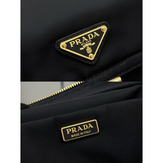 F490 with counter counter version of the full set of packaging exclusive customized new small messenger bag 1BD394 small this handbag is a perfect blend of sophistication and functionality made of recycled nylon with a soft silhouette with multiple pocket