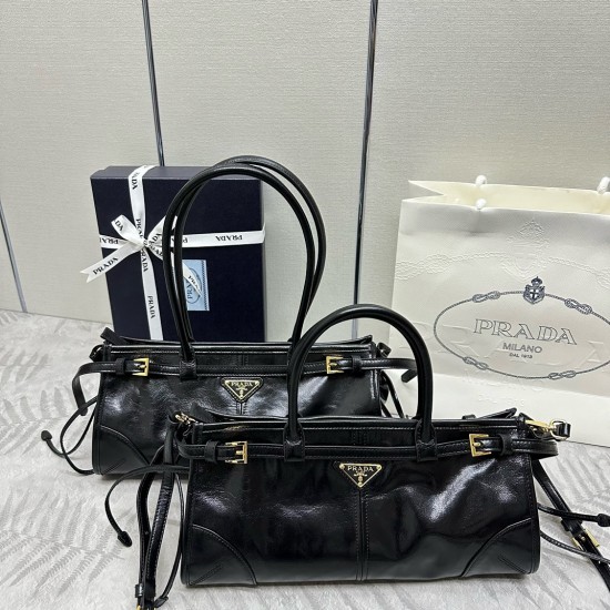 New Small Soft Lux Oil Waxed Leather 1BA426 Long Handle vs Short Handle